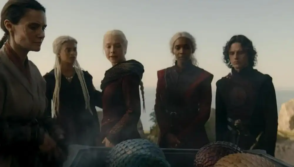 Los huevos de dragón de Daenerys de Juego de Tronos en La Ca Casa del Dragón
