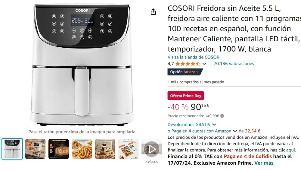 Freidora de aire Freidora de aire