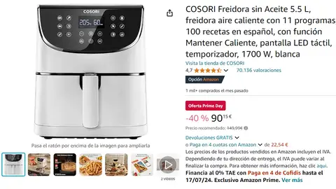 Freidora de aire Freidora de aire