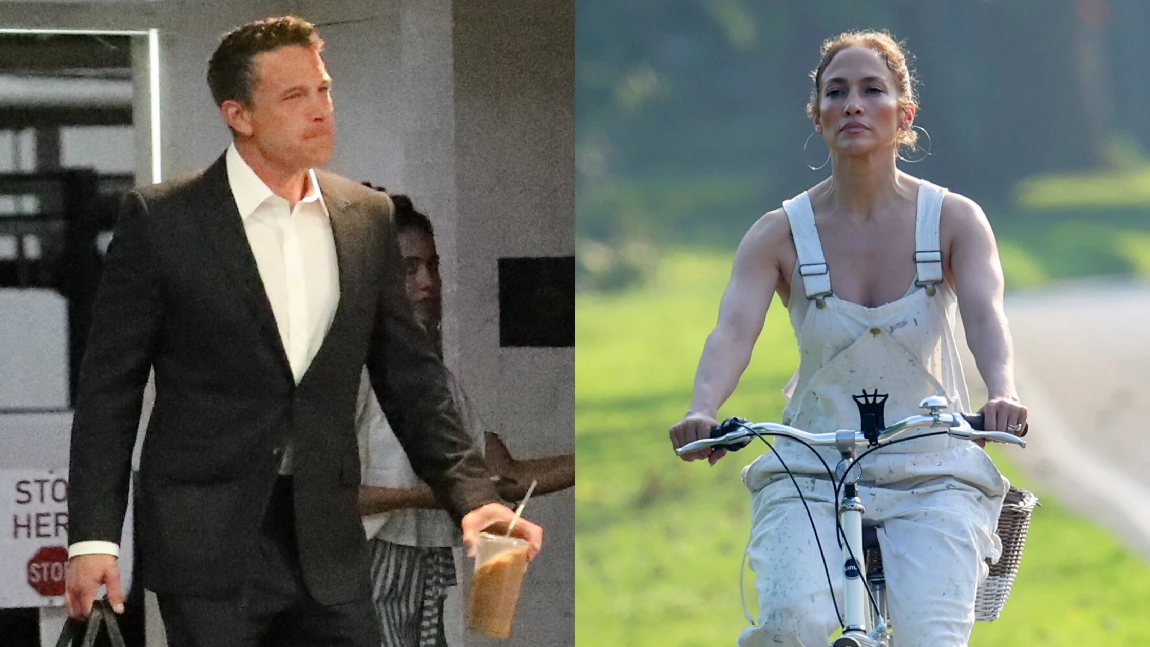 Ben Affleck y Jennifer Lopez, separados en su aniversario de boda