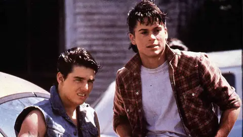 Rom Cruise y Rob Lowe en Rebeldes (Outiders) Rom Cruise y Rob Lowe en Rebeldes