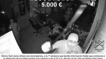 El vídeo del robo en un campo de golf de Jerez