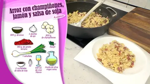 Ingredientes Arroz con champiñones Ingredientes Arroz con champiñones