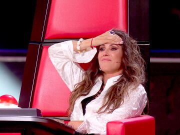 Mal&uacute; emocionada en La Voz