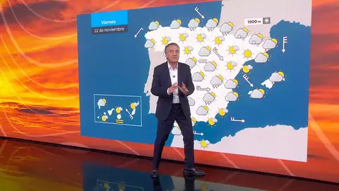 Roberto Brasero y la previsión del tiempo del fin de semana Roberto Brasero y la previsión del tiempo del fin de semana