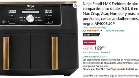 Freidora de aire Ninja Foodi Freidora de aire Ninja Foodi