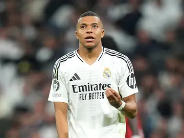Mbappé durante un partido del Real Madrid Mbappé durante un partido del Real Madrid
