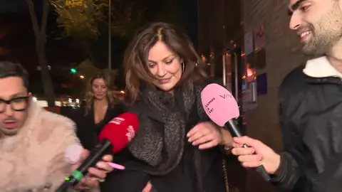 Nuria González atiende a la prensa en Madrid Nuria González atiende a la prensa en Madrid
