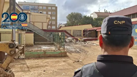 Colegio derrumbado en Massanassa, Valencia Colegio derrumbado en Massanassa, Valencia