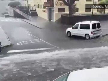 Fuertes lluvias en La Palma 