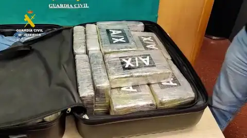 Maleta del detenido Maleta del detenido con droga