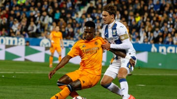 Vinicius durante el Leganés-Real Madrid