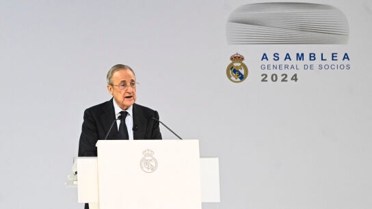 Florentino P&eacute;rez en la Asamblea General de Socios 
