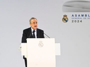 Florentino Pérez en la Asamblea General de Socios 