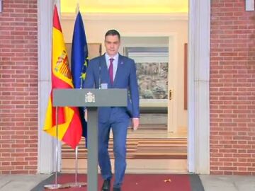 Declaración institucional de Pedro Sánchez