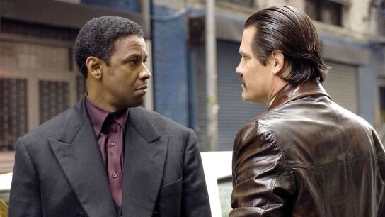 Josh Brolin y Denzel Washington en American Gangster