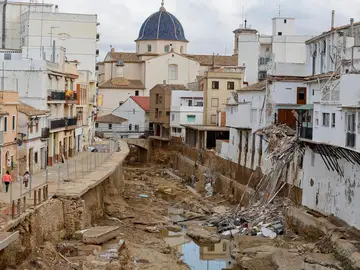 Imagen de archivo del estado de algunas de las viviendas de Chiva Imagen de archivo del estado de algunas de las viviendas de Chiva