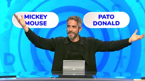 ¡Qué bien le sale! Así imita Roberto Leal a Mickey Mouse y el Pato Donald en Pasapalabra ¡Qué bien le sale! Así imita Roberto Leal a Mickey Mouse y el Pato Donald en Pasapalabra