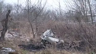 Fragmentos del avión estrellado en Lituania Antena3 Noticias