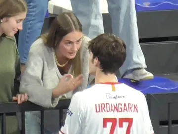 Johanna Zott en un partido de Pablo Urdangarin Johanna Zott en un partido de Pablo Urdangarin