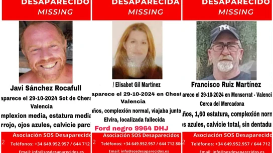 Las historias de las 5 personas que siguen desaparecidas tras la DANA Las historias de las 5 personas que siguen desaparecidas tras la DANA