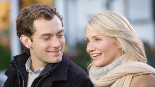 Jude Law y Cameron Diaz en The Holiday