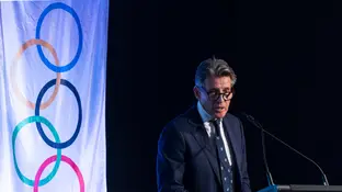 Sebastián Coe, en un acto en Melbourne Sebastián Coe, en un acto en Melbourne