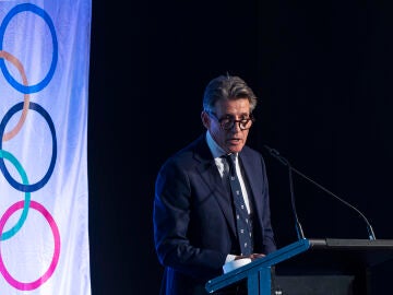 Sebastián Coe, en un acto en Melbourne