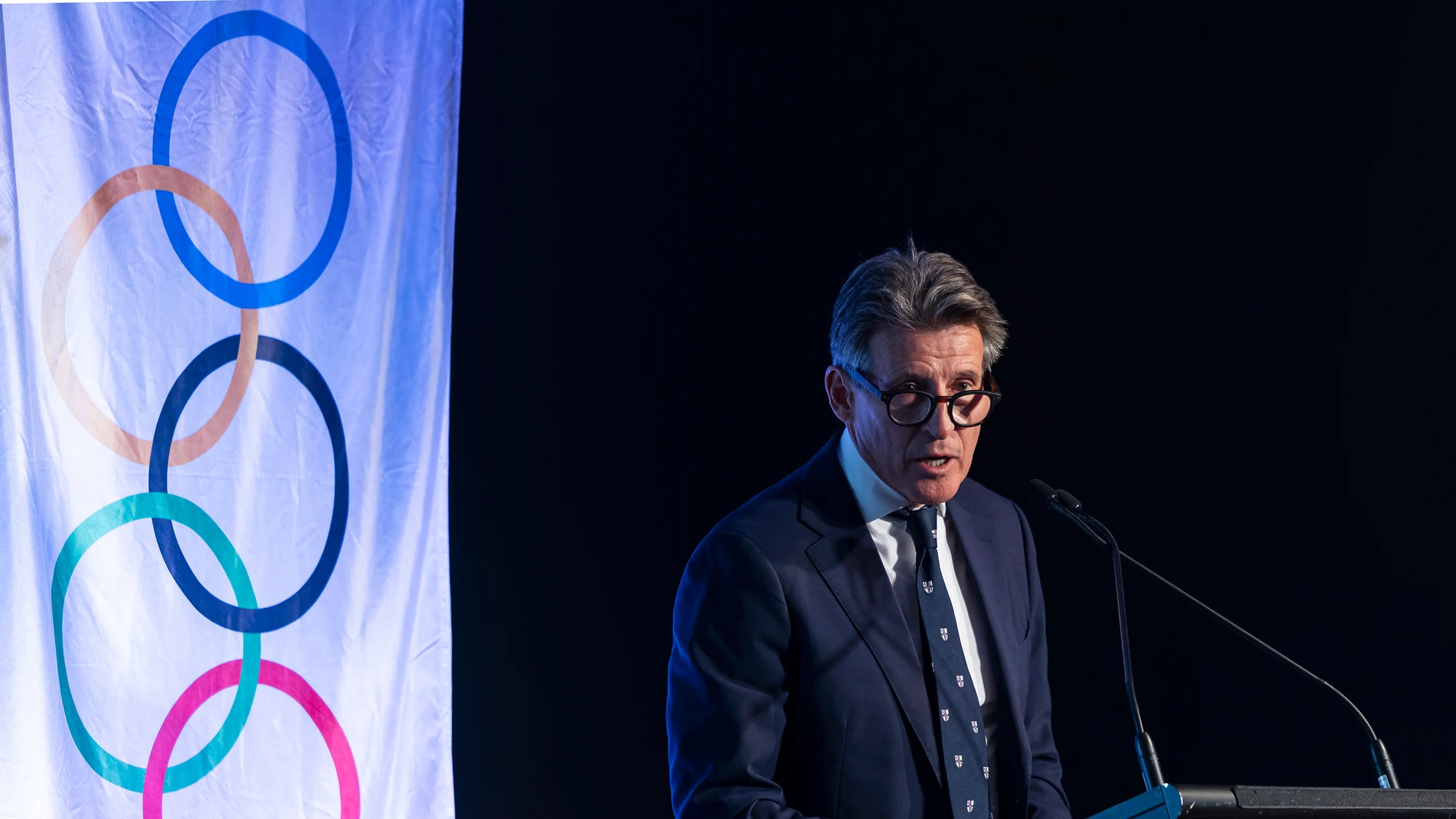 Sebastián Coe, en un acto en Melbourne Sebastián Coe, en un acto en Melbourne