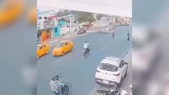 Momento del accidente Momento del accidente