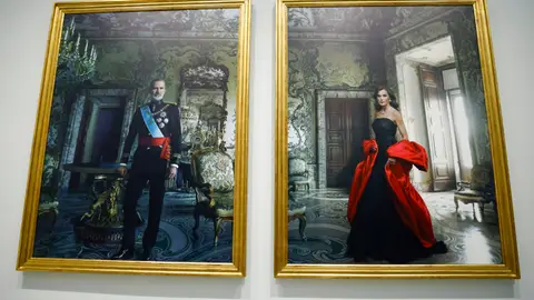Retrato de la fotógrafa Annie Leibovitz de los Reyes Retrato de la fotógrafa Annie Leibovitz de los Reyes