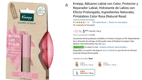 Bálsamo labial Kneipp Bálsamo labial Kneipp