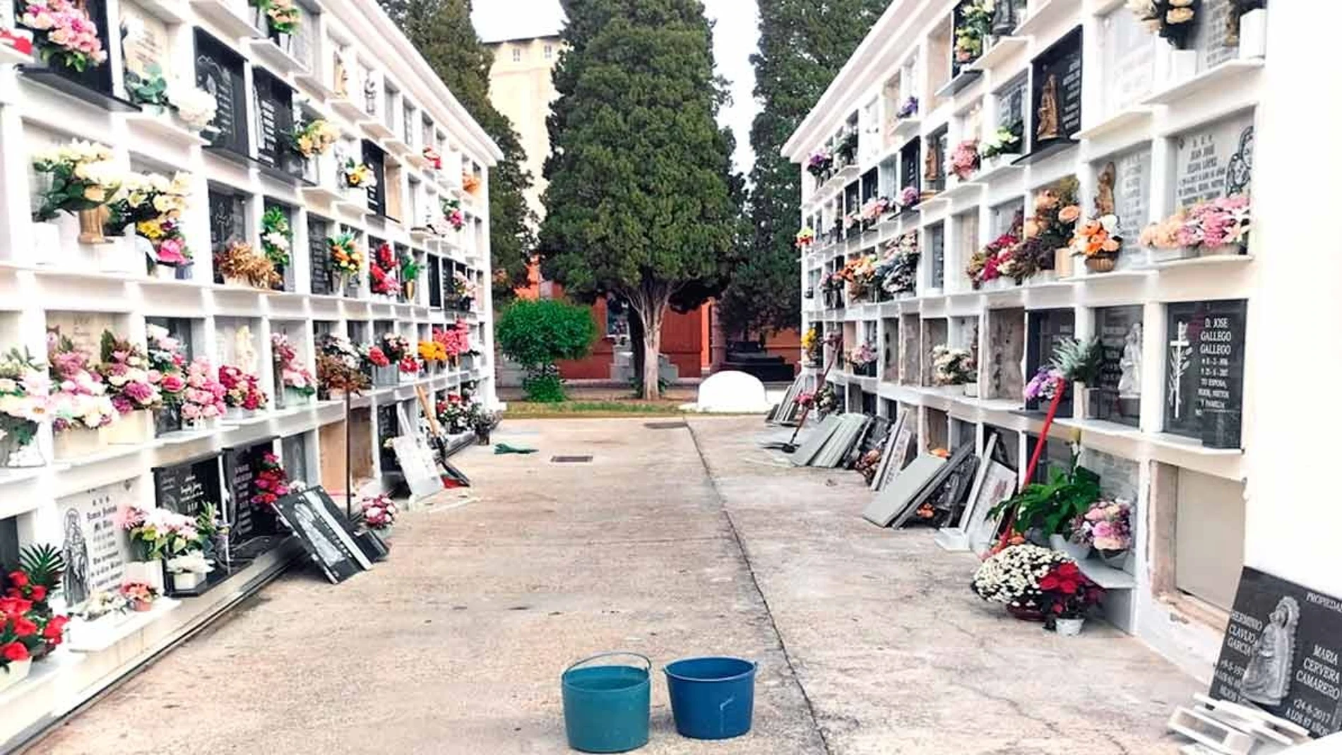 La Policía investiga la profanación de una veintena de tumbas en el Cementerio Municipal de Utrera en Sevilla. La Policía investiga la profanación de una veintena de tumbas en el Cementerio Municipal de Utrera en Sevilla.