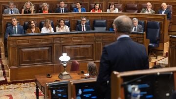 Feijóo y Sánchez en el Congreso