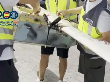 La Policía grabó con cámaras nocturnas algunos de los vuelos de los drones La Policía grabó con cámaras nocturnas algunos de los vuelos de los drones