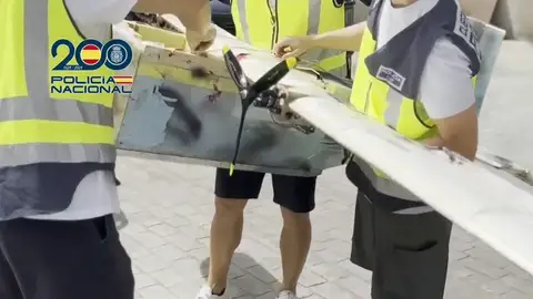 La Policía grabó con cámaras nocturnas algunos de los vuelos de los drones La Policía grabó con cámaras nocturnas algunos de los vuelos de los drones