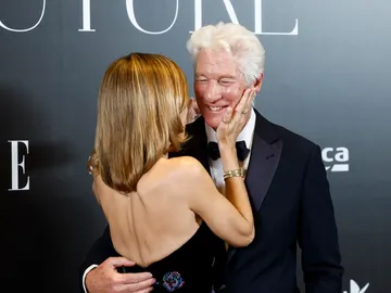 Richard Gere y su mujer Alejandra Silva en Madrid Richard Gere y su mujer Alejandra Silva en Madrid