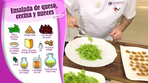 Ingredientes Ensalada de queso, cecina y nueces Ingredientes Ensalada de queso, cecina y nueces