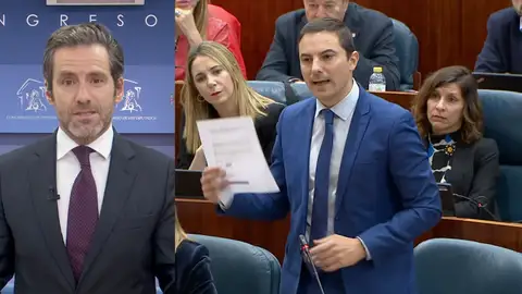 Borja Semper en Espejo Público. Borja Semper en Espejo Público.