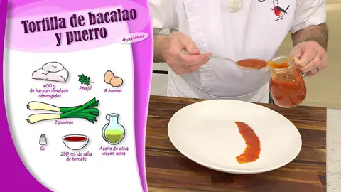 Ingredientes Tortilla de bacalao y puerro Ingredientes Tortilla de bacalao y puerro