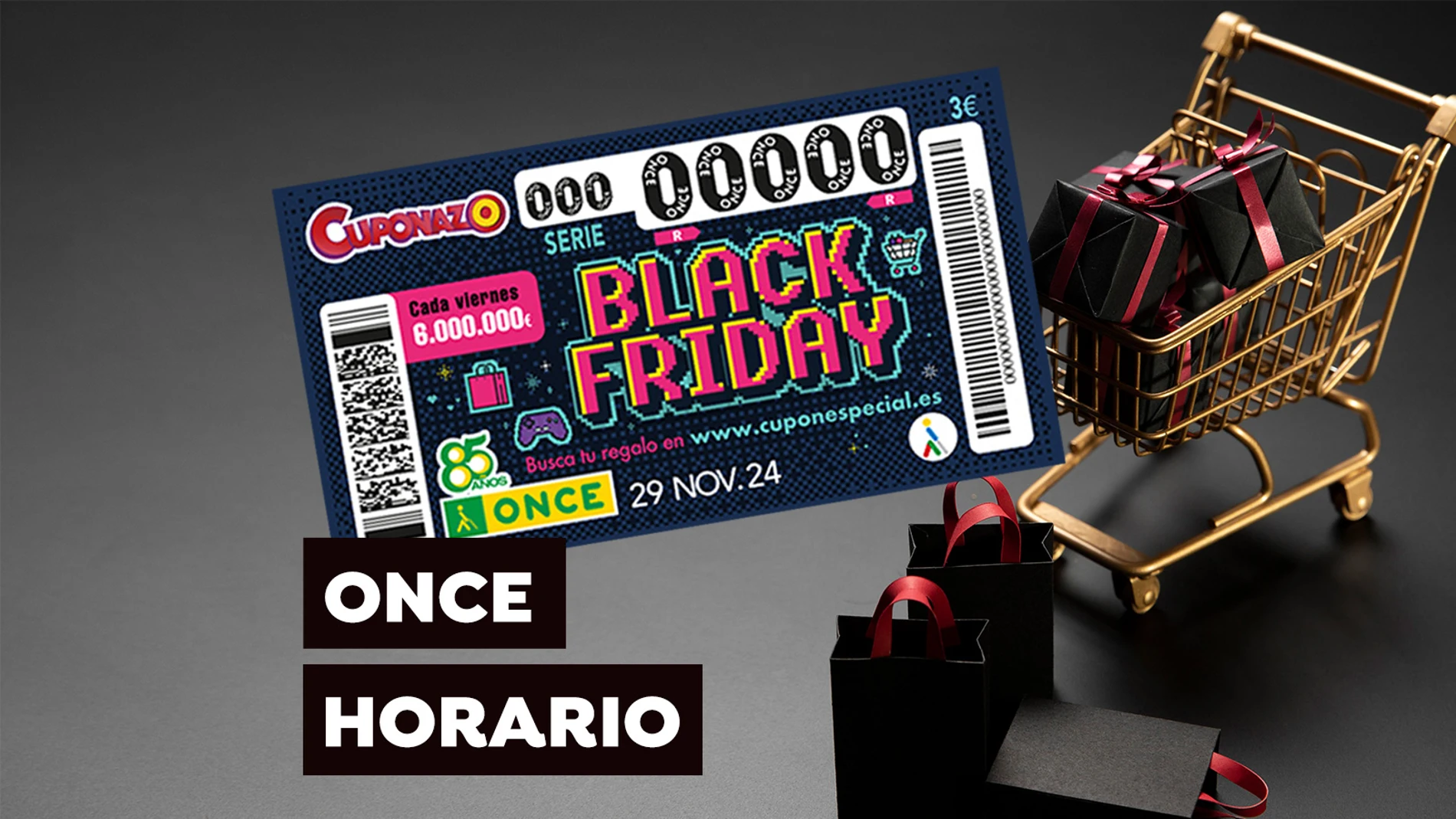 Cuponazo de la ONCE por el Black Friday 2024: horario y dónde ver el sorteo Cuponazo de la ONCE por el Black Friday 2024: horario y dónde ver el sorteo