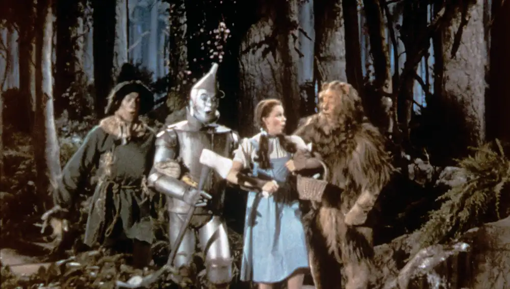 Ray Bolger, Jack Haley, Judy Garland en El Mago de Oz Ray Bolger, Jack Haley, Judy Garland en El Mago de Oz