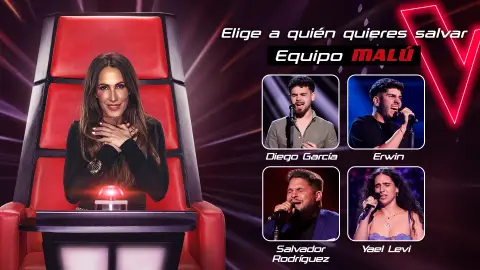 Vota: ayuda a Malú a elegir qué talents siguen en su equipo Vota: ayuda a Malú a elegir qué talents siguen en su equipo