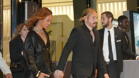 Zoe Saldaña y su marido Marco Perego Zoe Saldaña y su marido Marco Perego