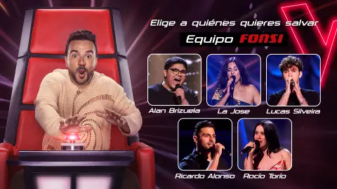Vota: ayuda a Luis Fonsi a elegir qué talents siguen en su equipo Vota: ayuda a Luis Fonsi a elegir qué talents siguen en su equipo