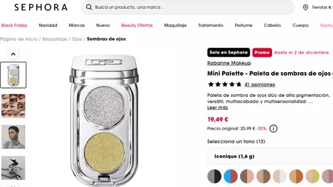 Mini paleta de sombras Mini paleta de sombras