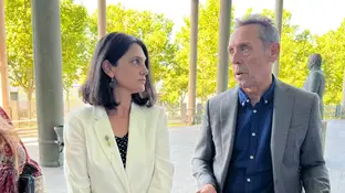 Imagen de archivo de, Pilar Sánchez Acera, junto con el diputado regional Fernando Fernández La portavoz adjunta del PSOE en la Asamblea de Madrid, Pilar Sánchez Acera, junto con el diputado regional Fernando Fernández