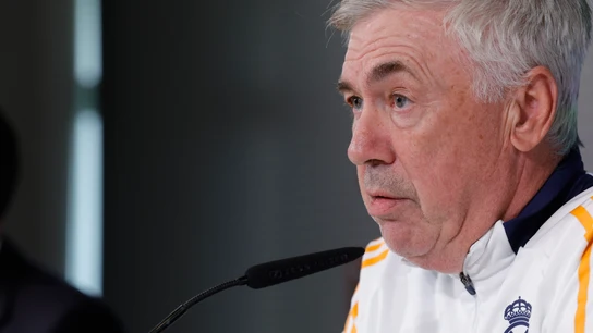 Carlo Ancelotti, en rueda de prensa Carlo Ancelotti, en rueda de prensa
