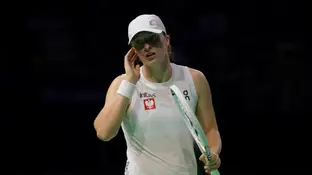 Iga Swiatek, en un partido de las Billie Jean King Cup Finals 2024 Iga Swiatek, en un partido de las Billie Jean King Cup Finals 2024