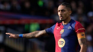 Raphinha, en el partido ante Las Palmas